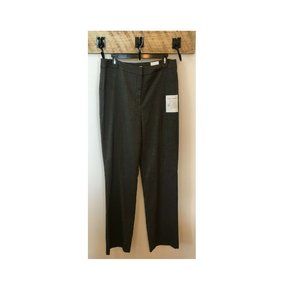 Women's Croft & Barrow Classic Fit Pants Secretly Slimming Black Size 12 NEW $40